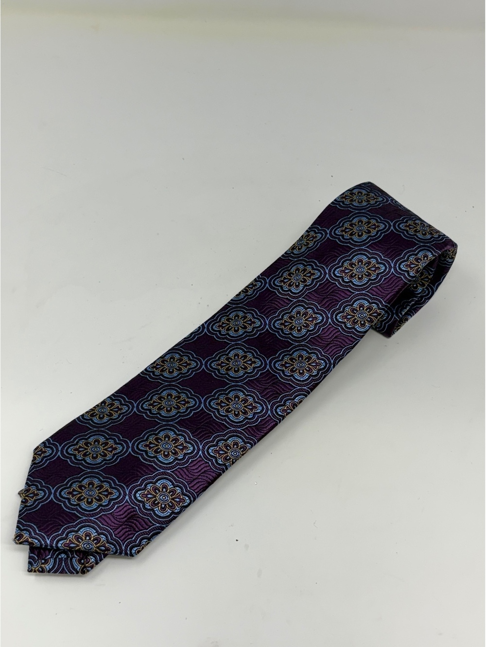 Jos. A. Bank Signature Collection Purple Patterned Tie